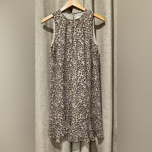 Ann Taylor Loft Leopard Print Sheath Dress, Size Medium